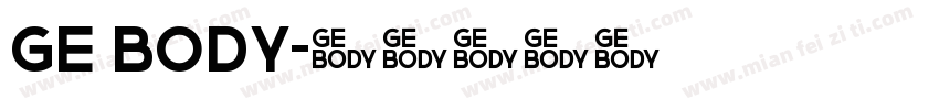 Ge Body字体转换